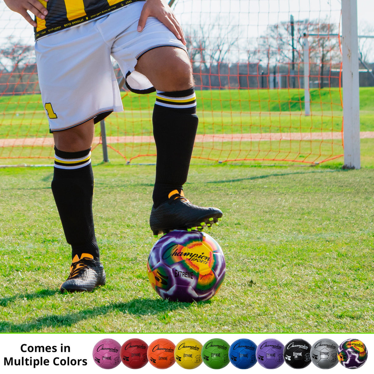 EXTREME SOCCER BALL, SIZE 5 BLACK