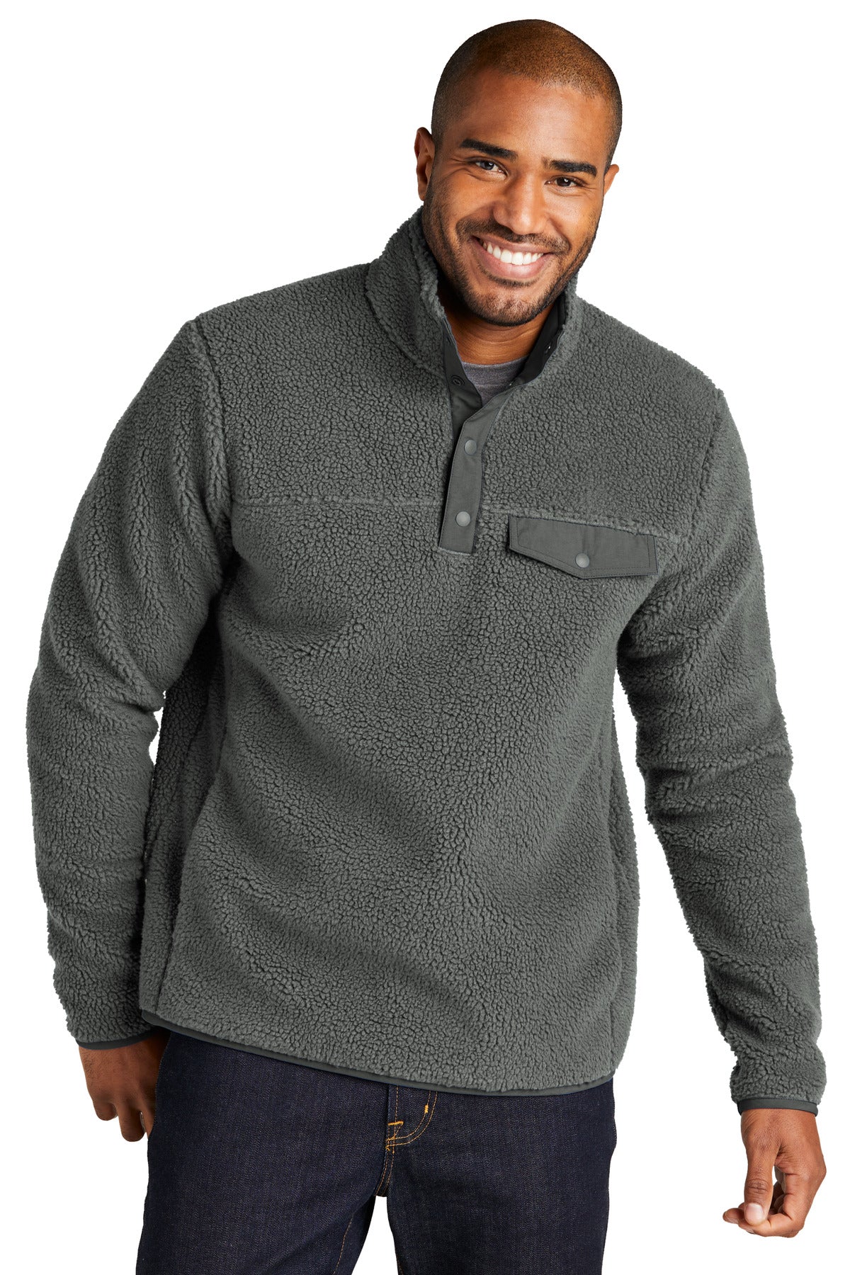 Port Authority ® Camp Fleece Snap Pullover F140 - Port Authority F140