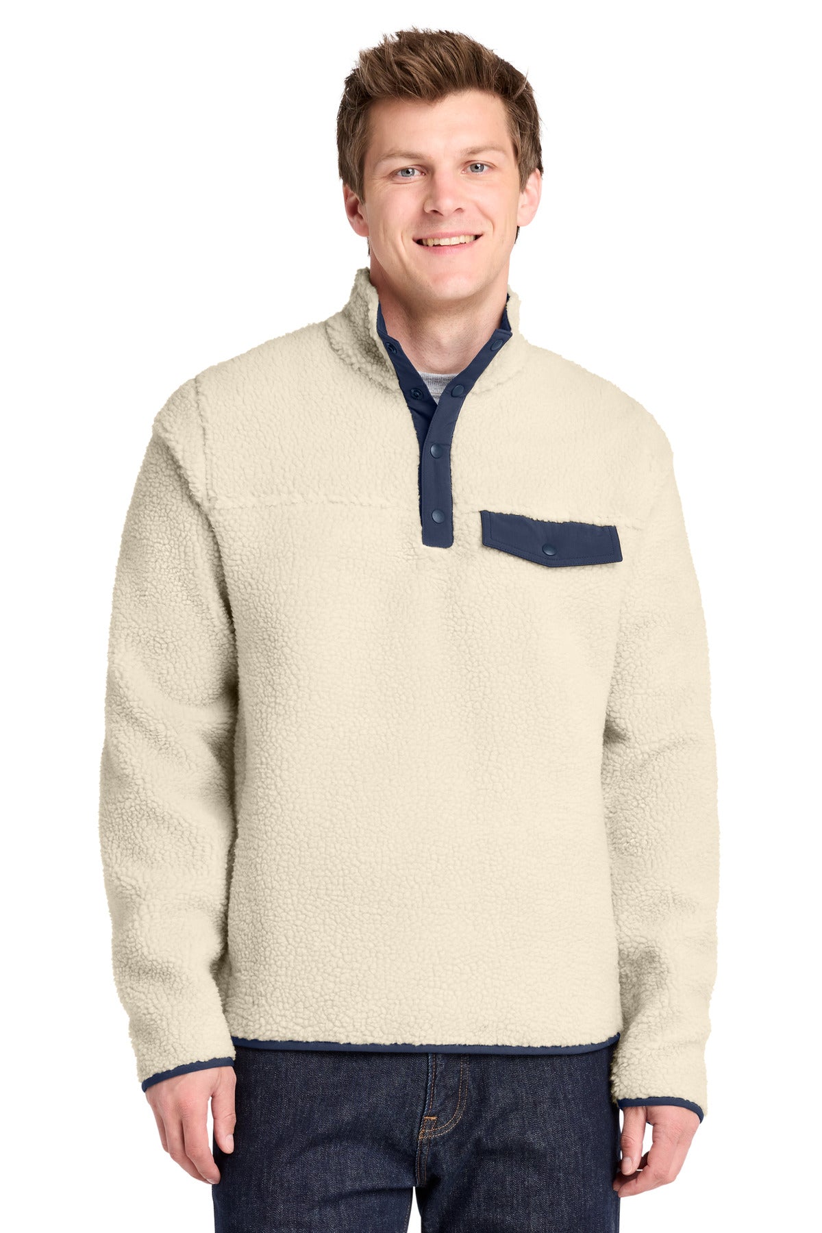Port Authority F140 Camp Fleece Snap Pullover