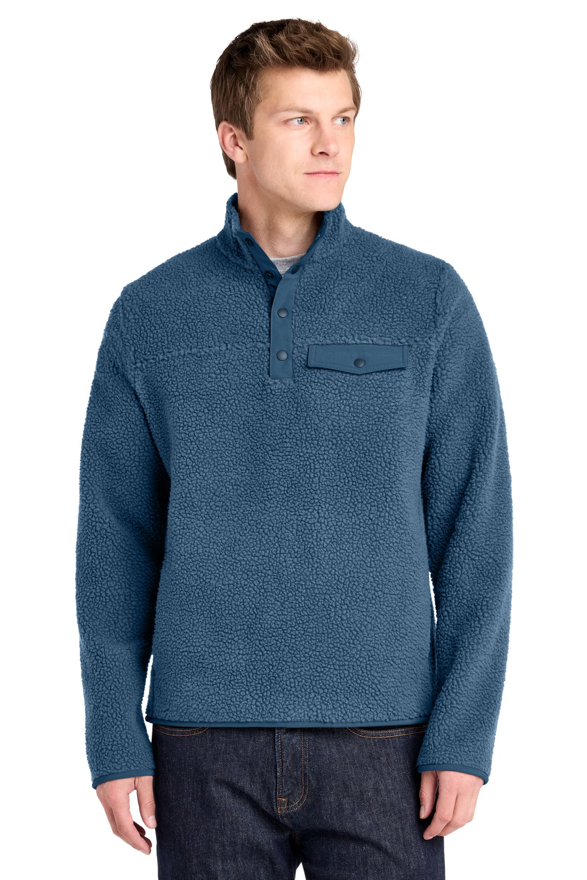 Port Authority F140 Camp Fleece Snap Pullover