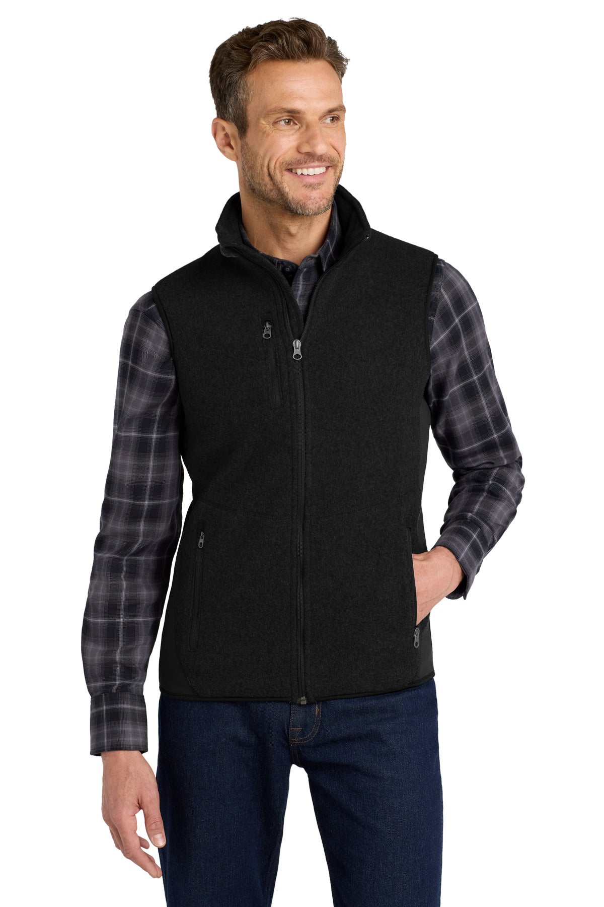 Port Authority ® R-Tek ® Pro Fleece Full-Zip Vest. F228 - Port Authority F228