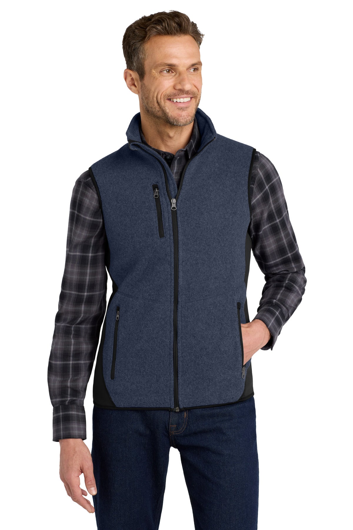 Port Authority F228 R-Tek Pro Fleece Full-Zip Vest