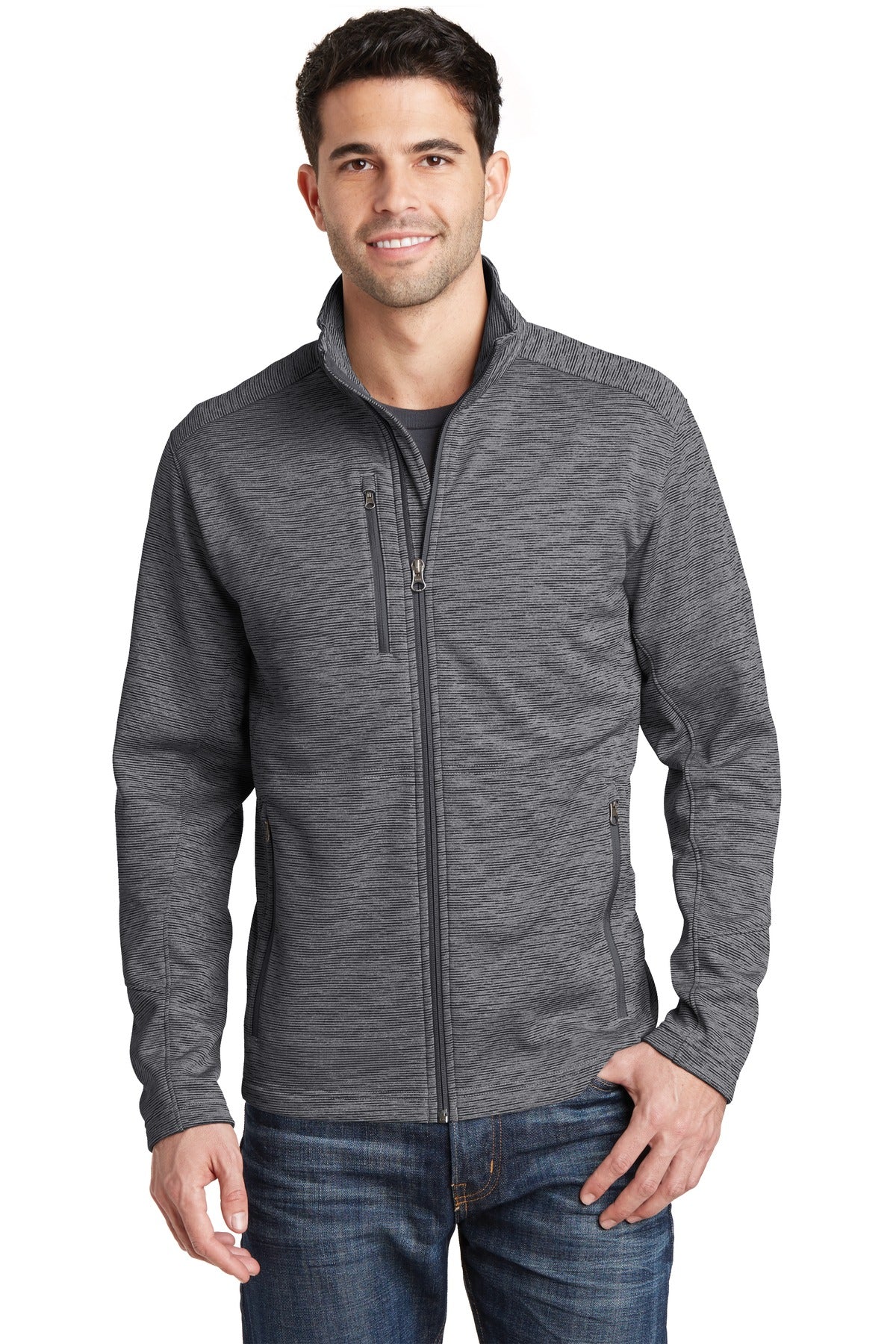 Port Authority ® Digi Stripe Fleece Jacket. F231 - Port Authority F231