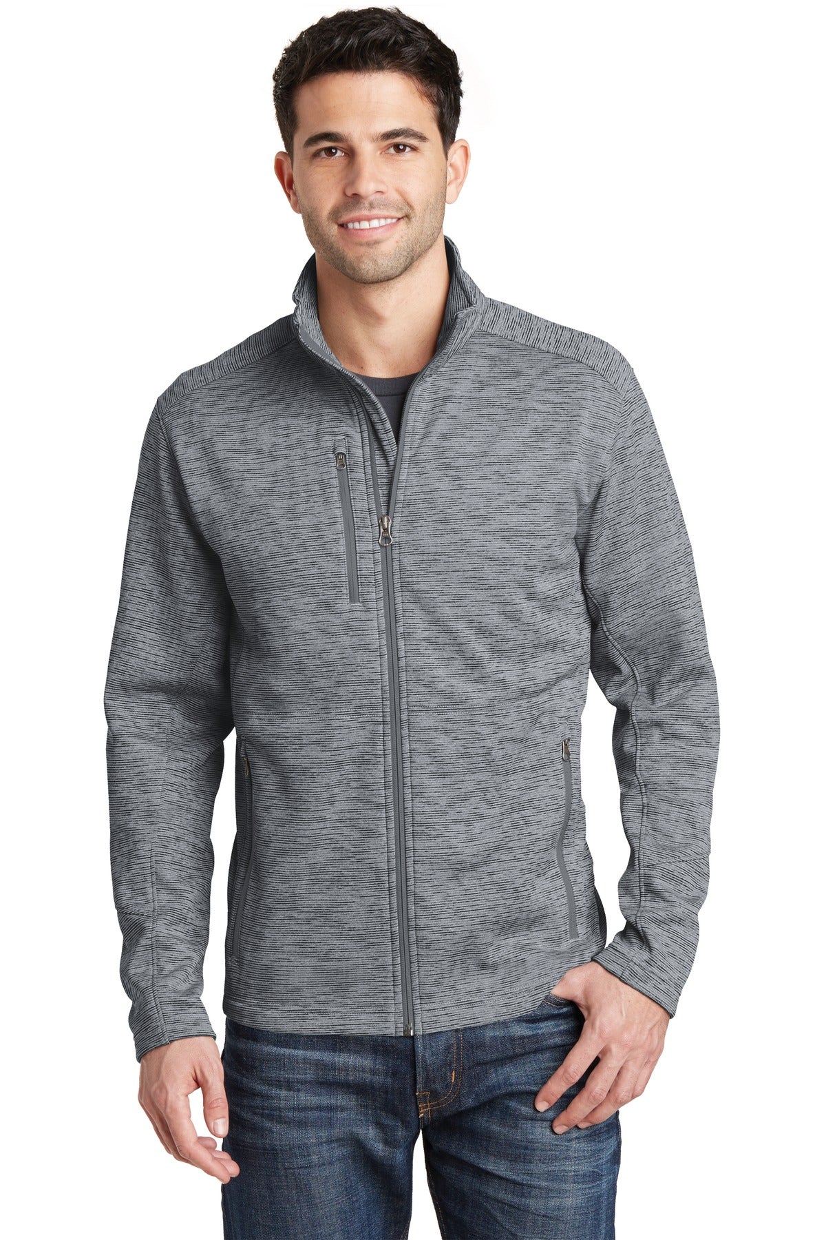 Port Authority ® Digi Stripe Fleece Jacket. F231 - Port Authority F231