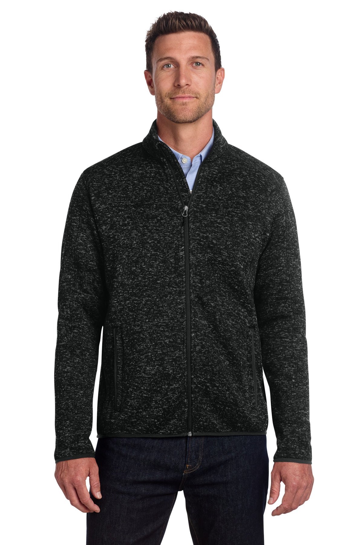 Port Authority F232 Sweater Fleece Jacket | Wholesale
