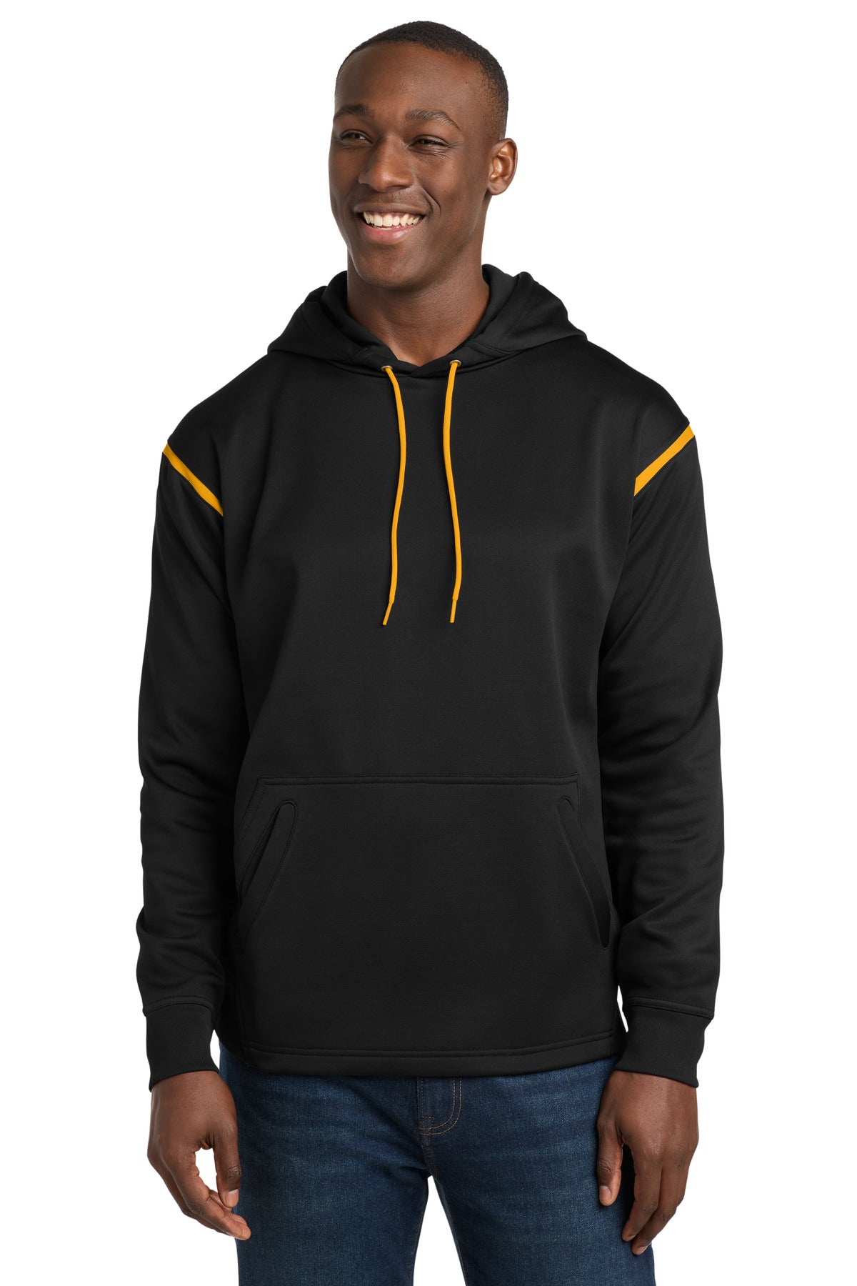 Sport-Tek F246 Tech Fleece Colorblock Hooded Sweatshirt