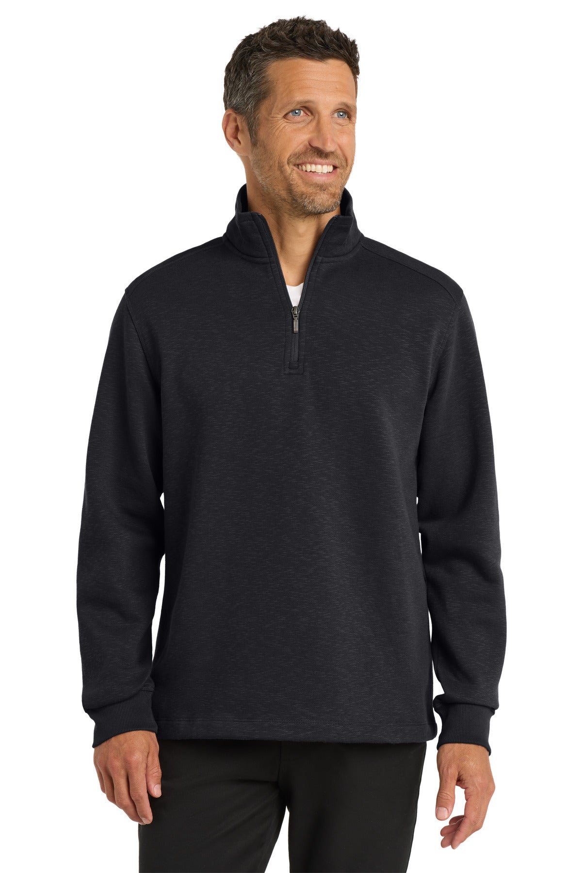 Port Authority F295 Slub Fleece 1/4-Zip Pullover
