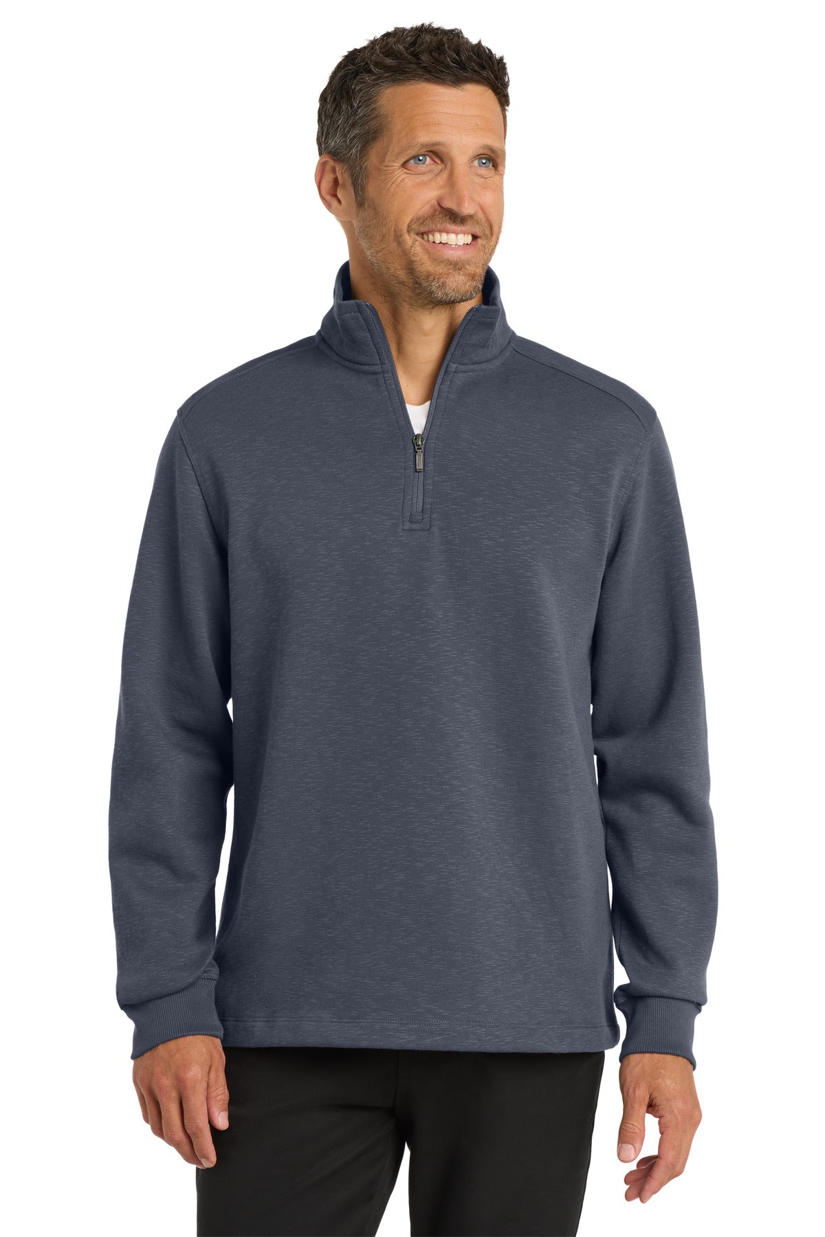 Port Authority F295 Slub Fleece 1/4-Zip Pullover