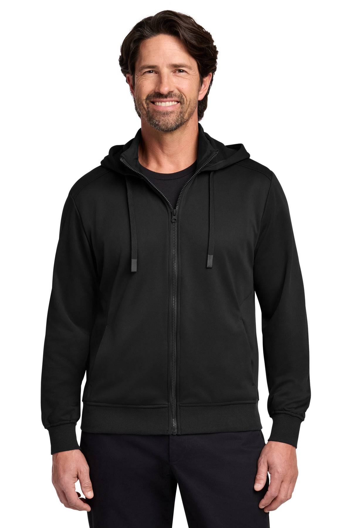 Port Authority F814 Smooth Fleece Hooded Jacket