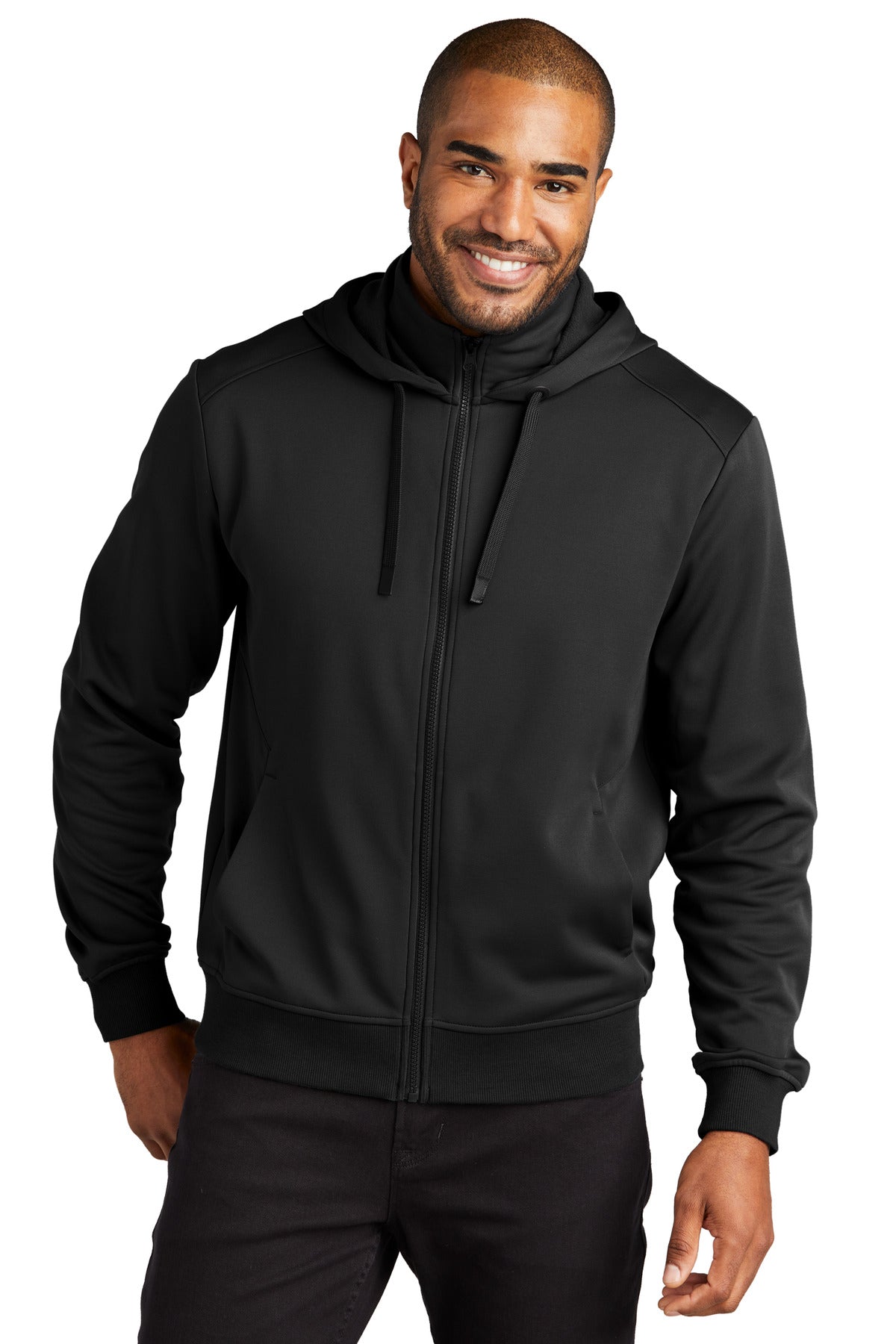 Port Authority ® Smooth Fleece Hooded Jacket F814 - Port Authority F814