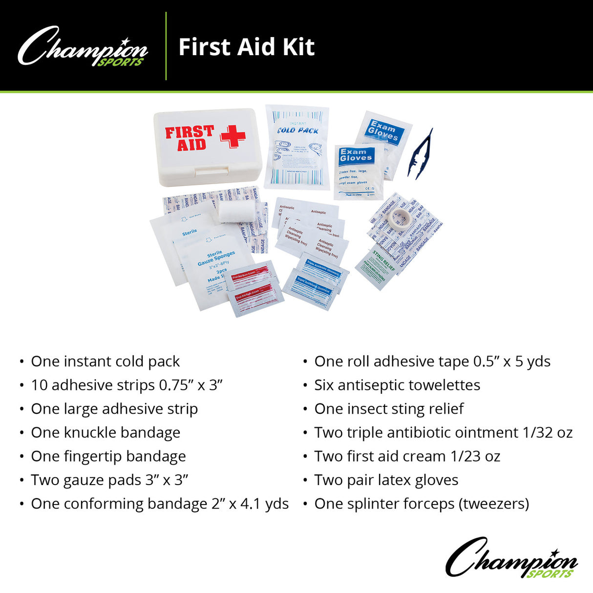 Champion Sports FIRST AID KIT