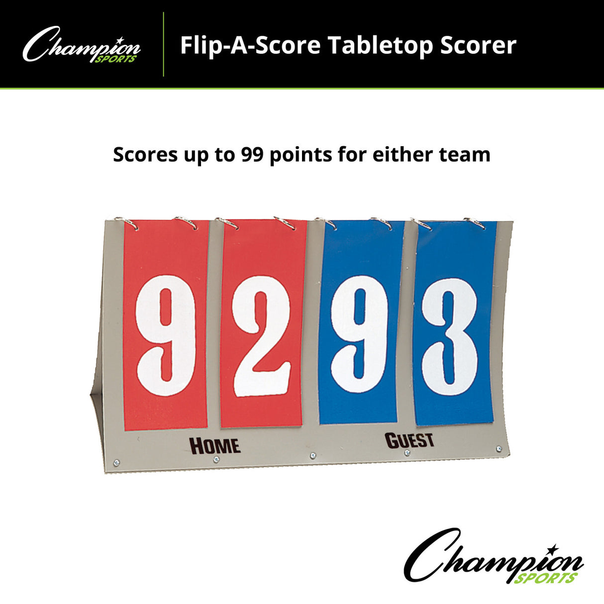 Champion Sports FLIP-A-SCORE TABELTOP SCORER