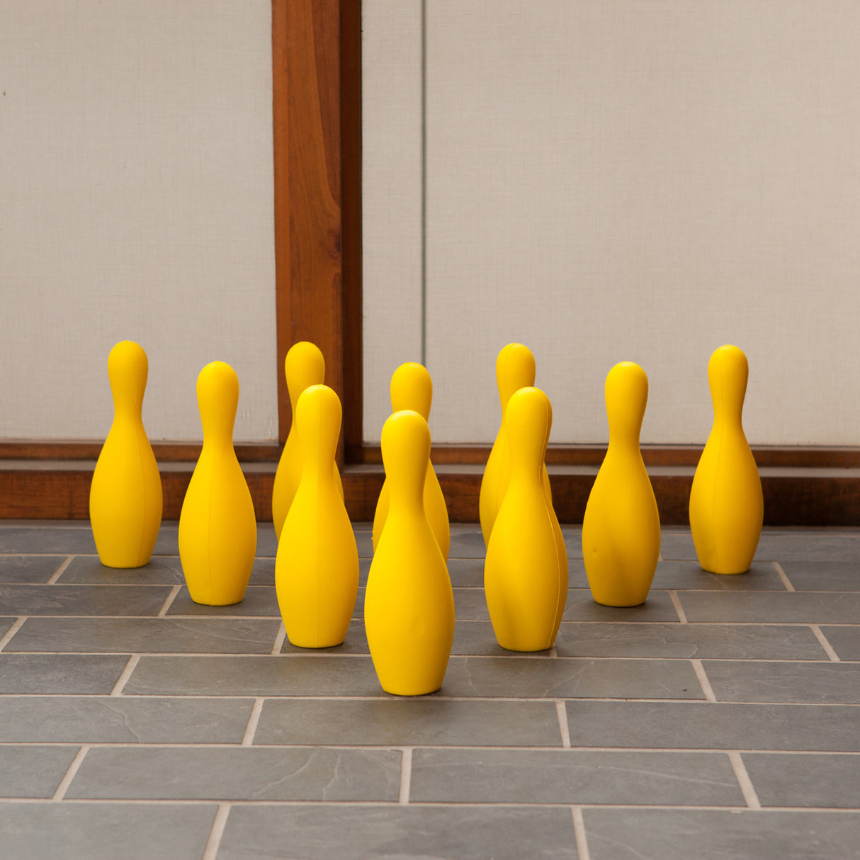 FOAM BOWLING PIN SET YELLOW