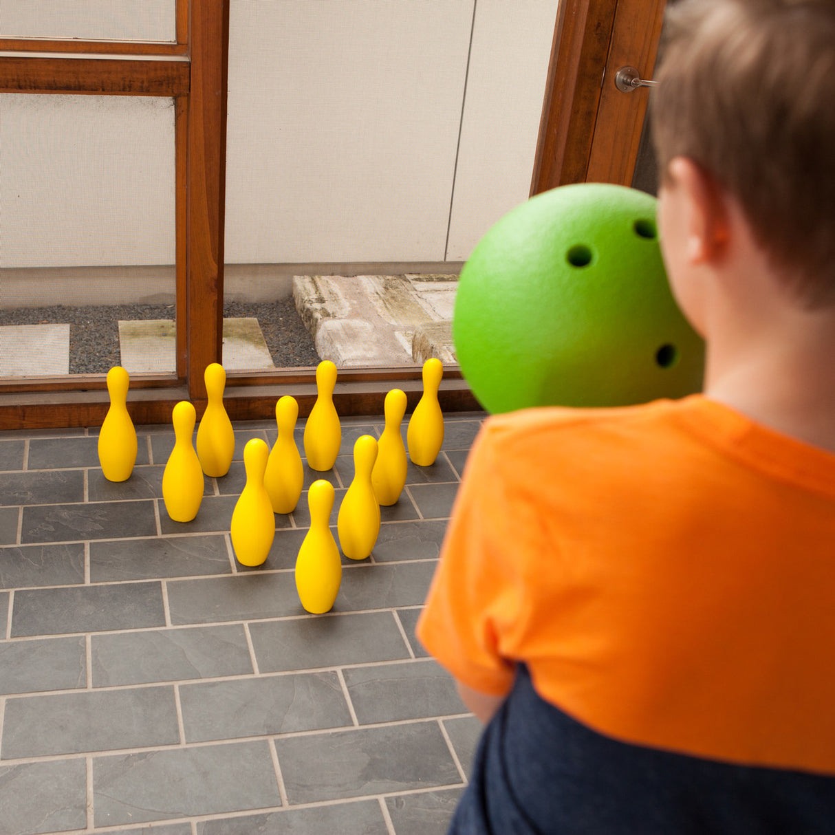 FOAM BOWLING PIN SET YELLOW