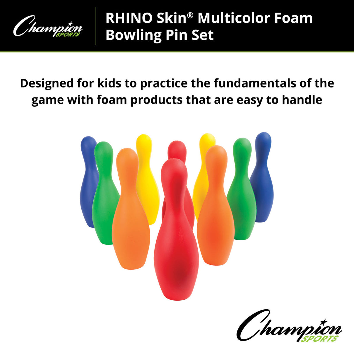 FOAM BOWLING PIN SET YELLOW