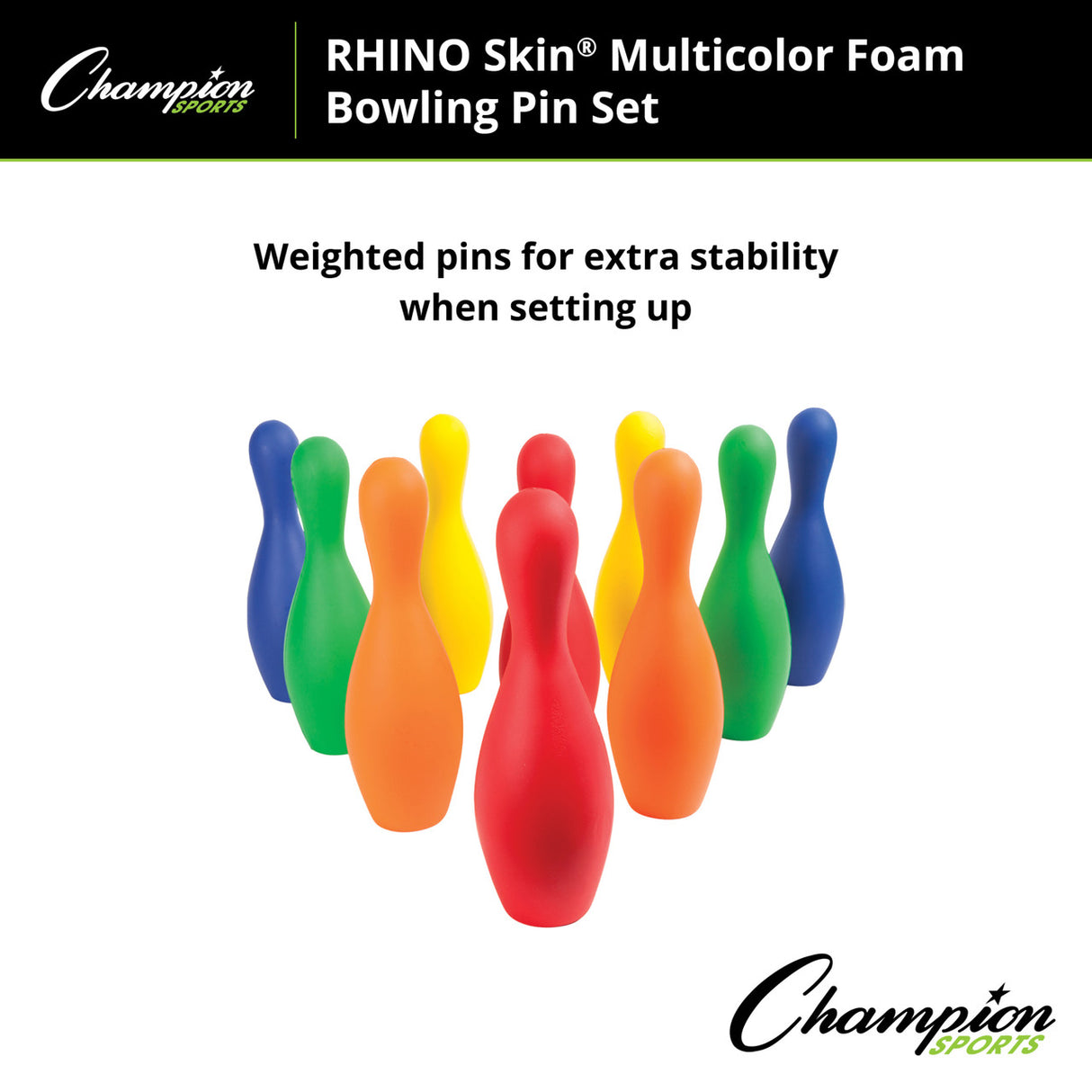 FOAM BOWLING PIN SET YELLOW