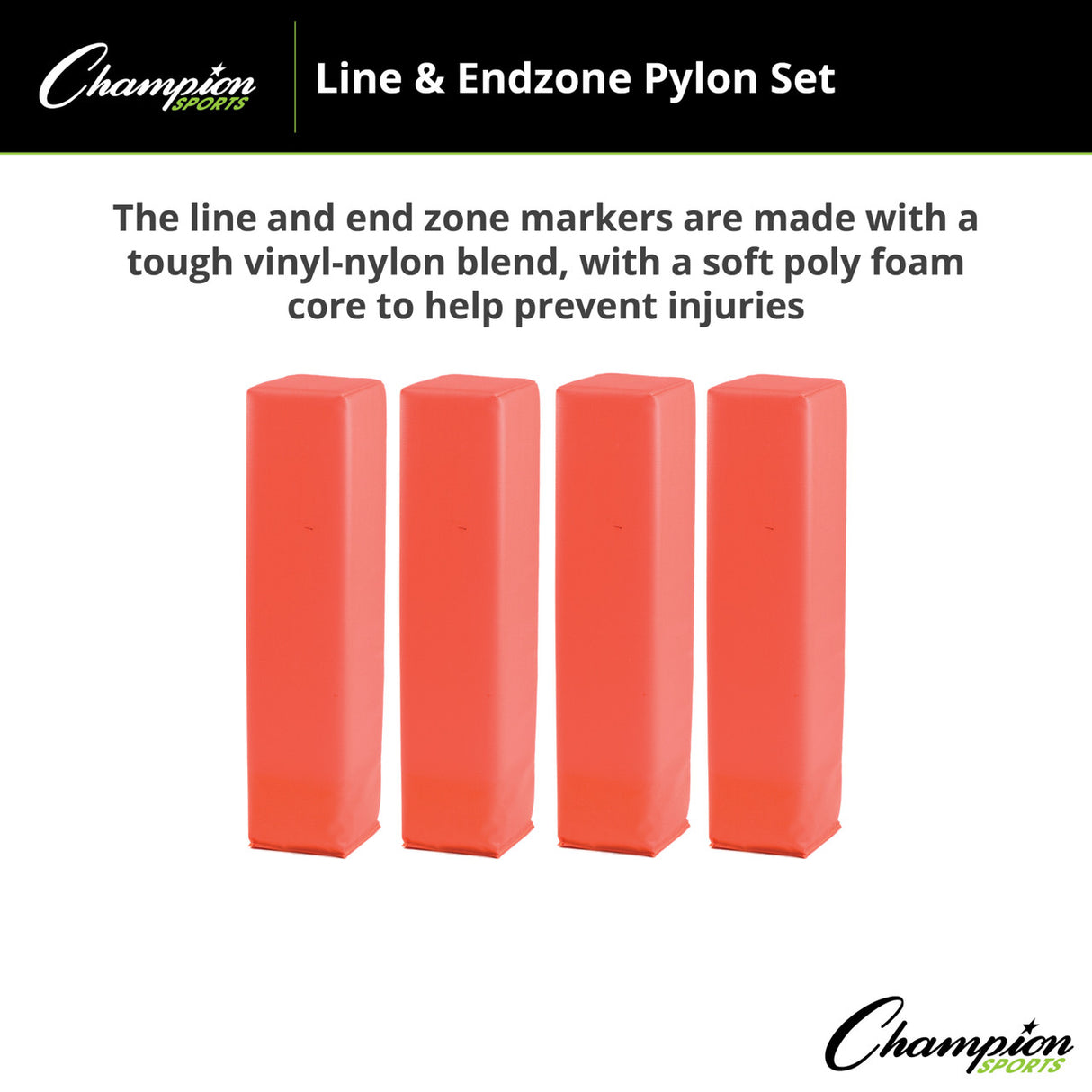 Champion Sports LINE AND ENDZONE PYLON SET
