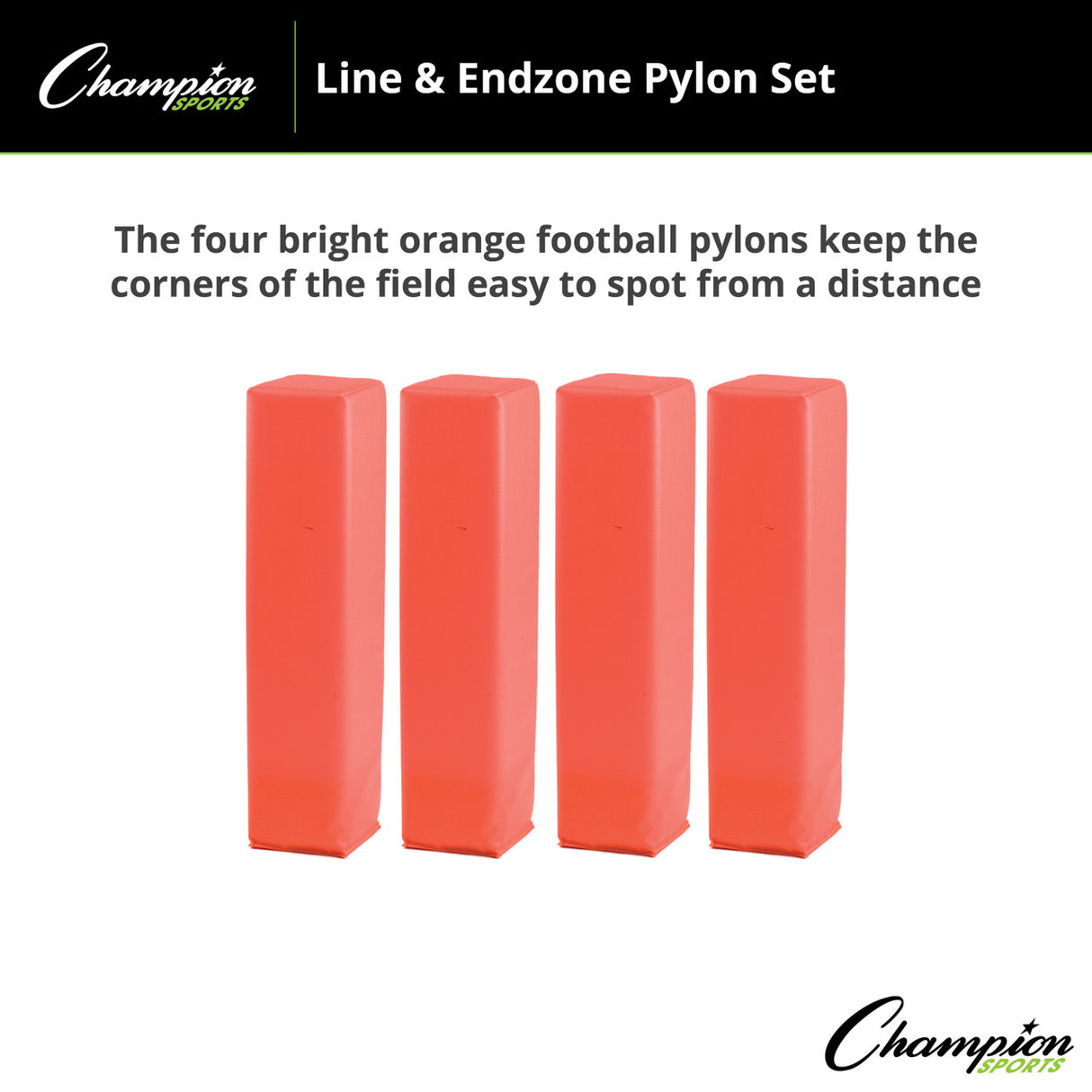 Champion Sports LINE AND ENDZONE PYLON SET