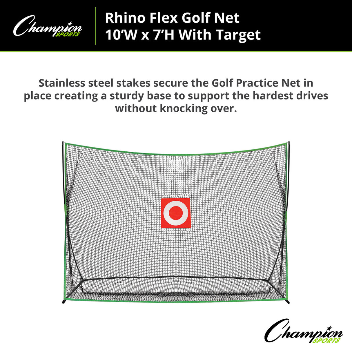 RHINO Flex RHINO FLEX GOLF NET 10' X 7' WITH TARGET