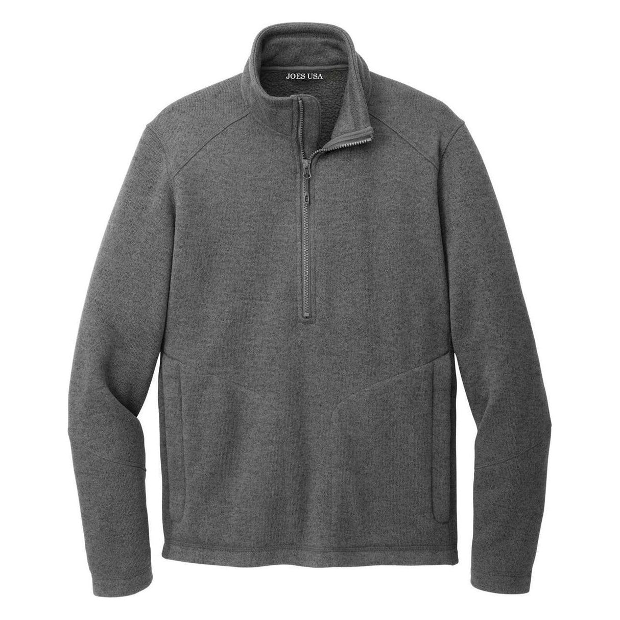 Joe's USA Arc Fleece 1/4-Zip Sweater Joe's USA Dark Grey Heather X-Small