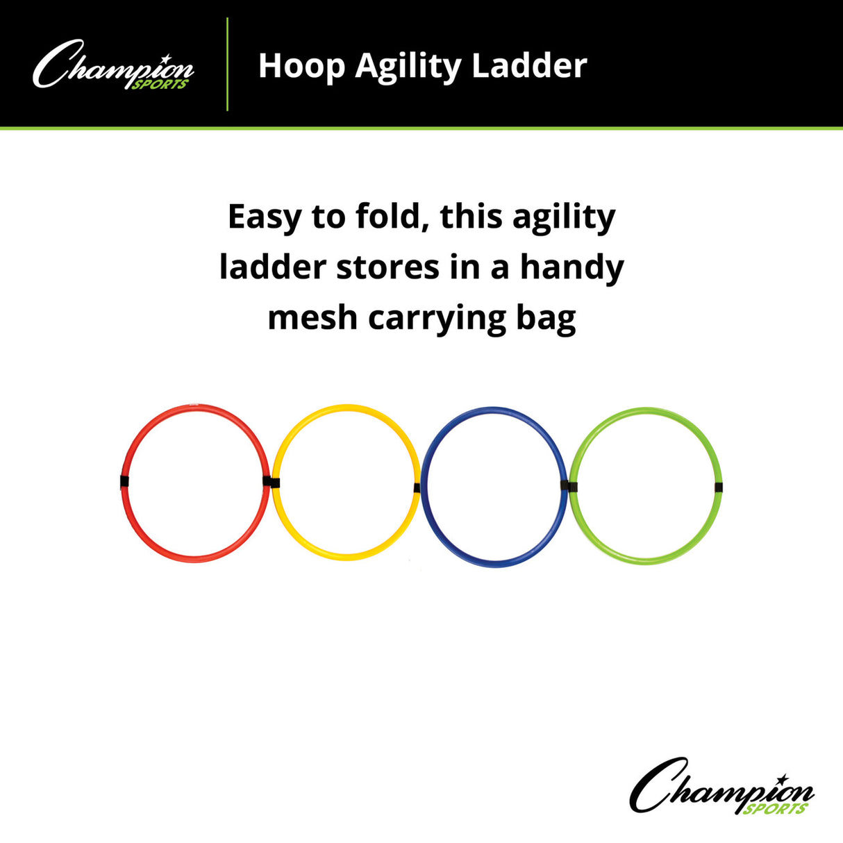 Champion Sports HOOP AGILITY LADDER