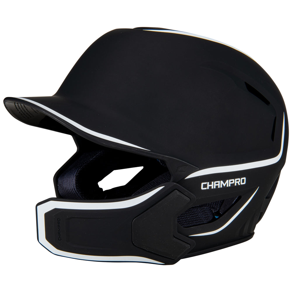 Champro HXE Matte Baseball Helmet w/Jaw Guard | Champro HXEM2JG