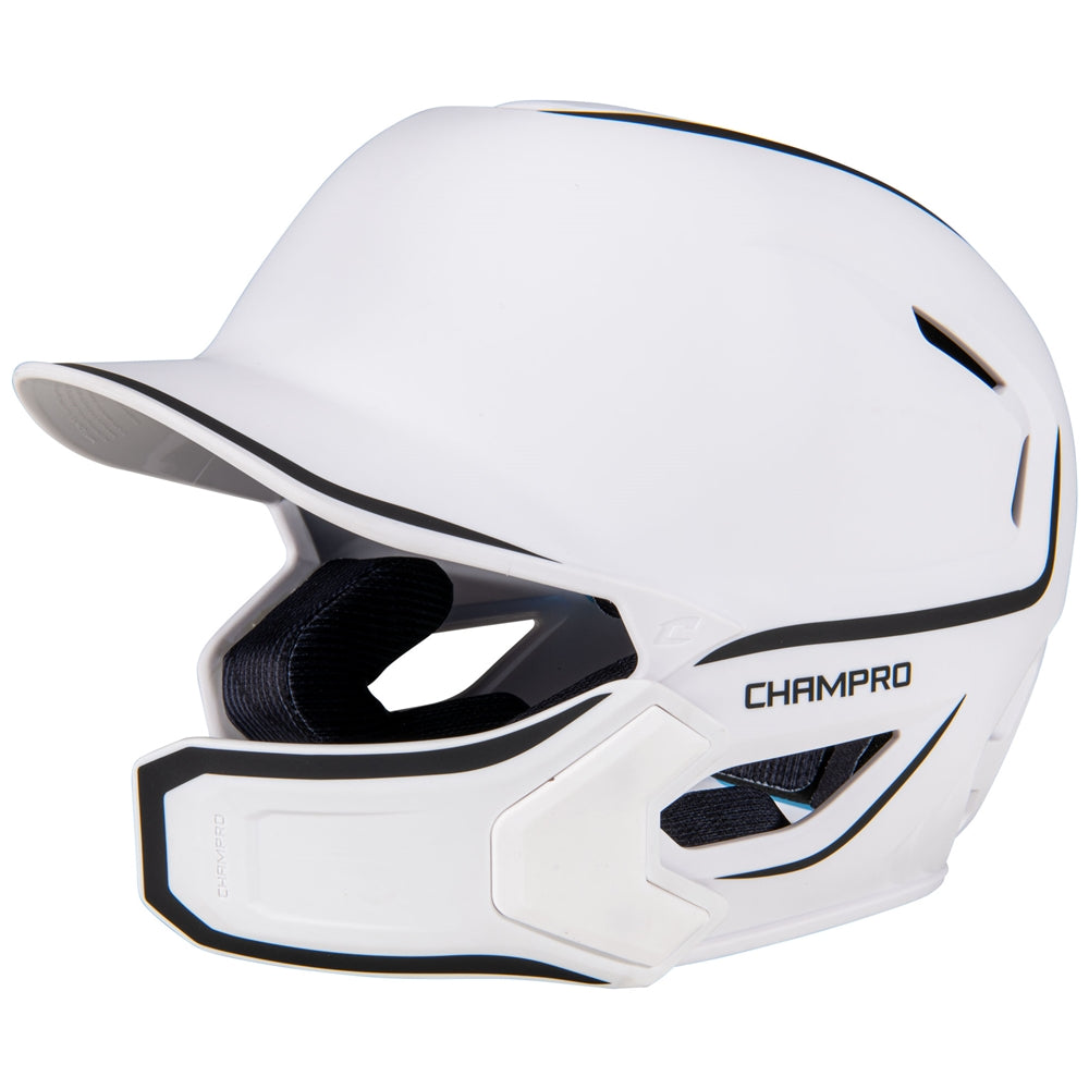 Champro HXE Matte Baseball Helmet w/Jaw Guard | Champro HXEM2JG