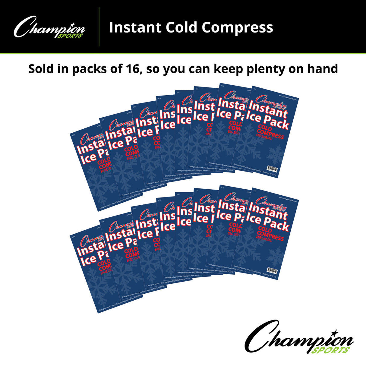 Champion Sports INSTANT COLD COMPRESS