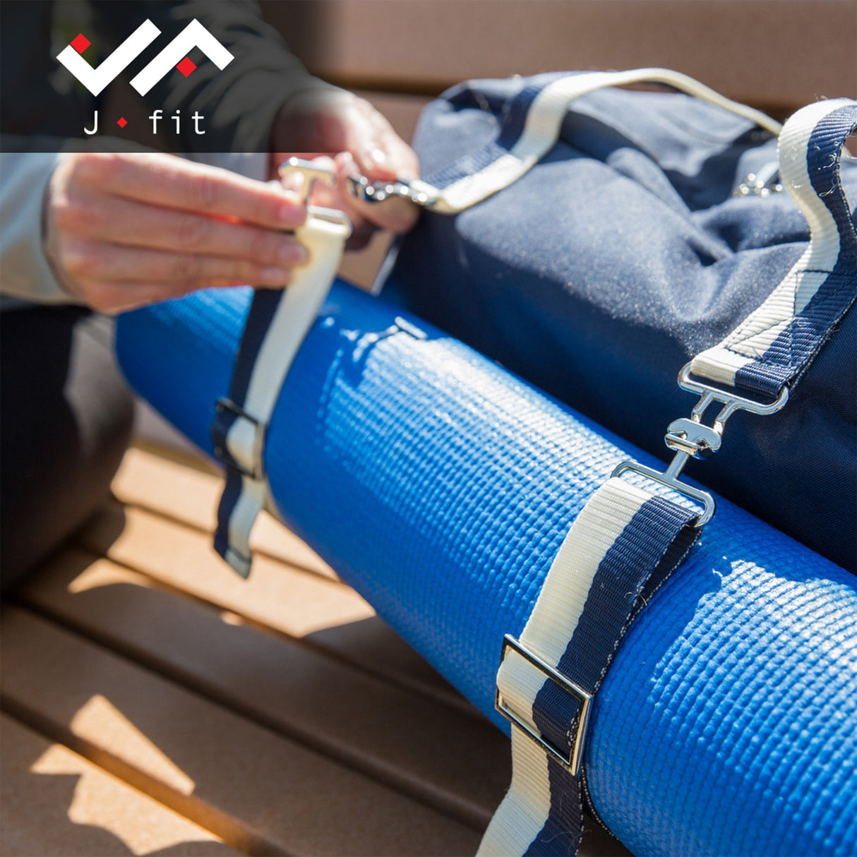JFIT ABBIE YOGA BAG, NAVY