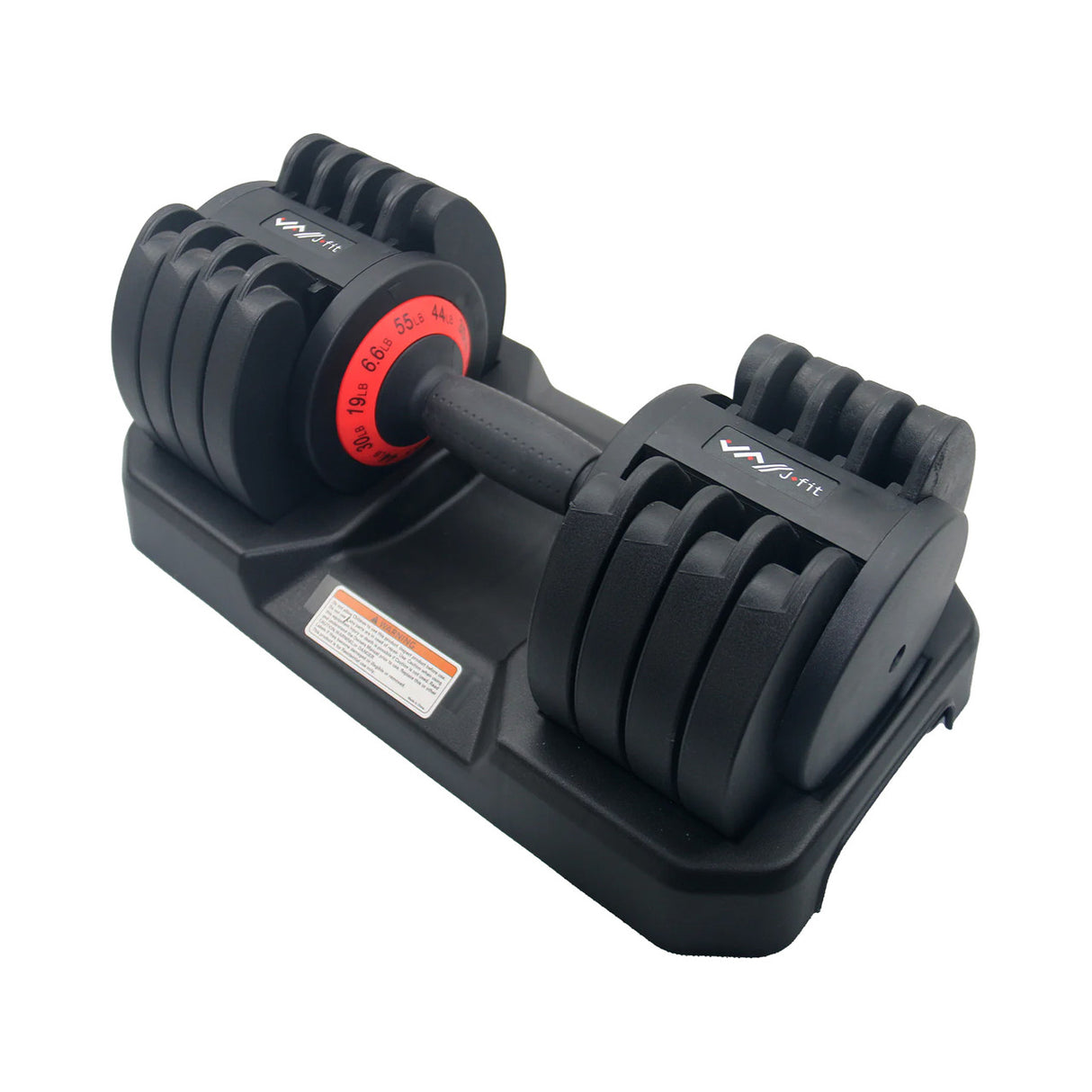 JFIT ADJUSTABLE DUMBBELL SET, 6.6-55 LB