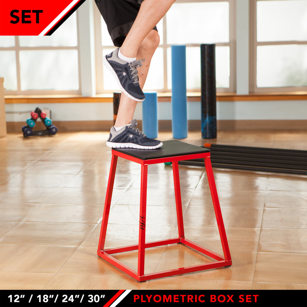 JFIT PLYO (PLYOMETRIC) BOX 12"