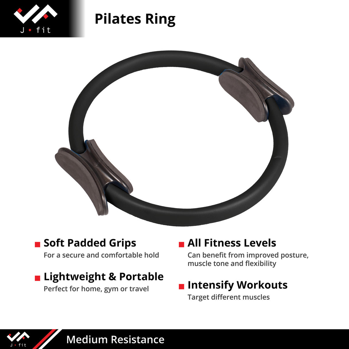 JFIT MEDIUM RESISTANCE PILATES RING