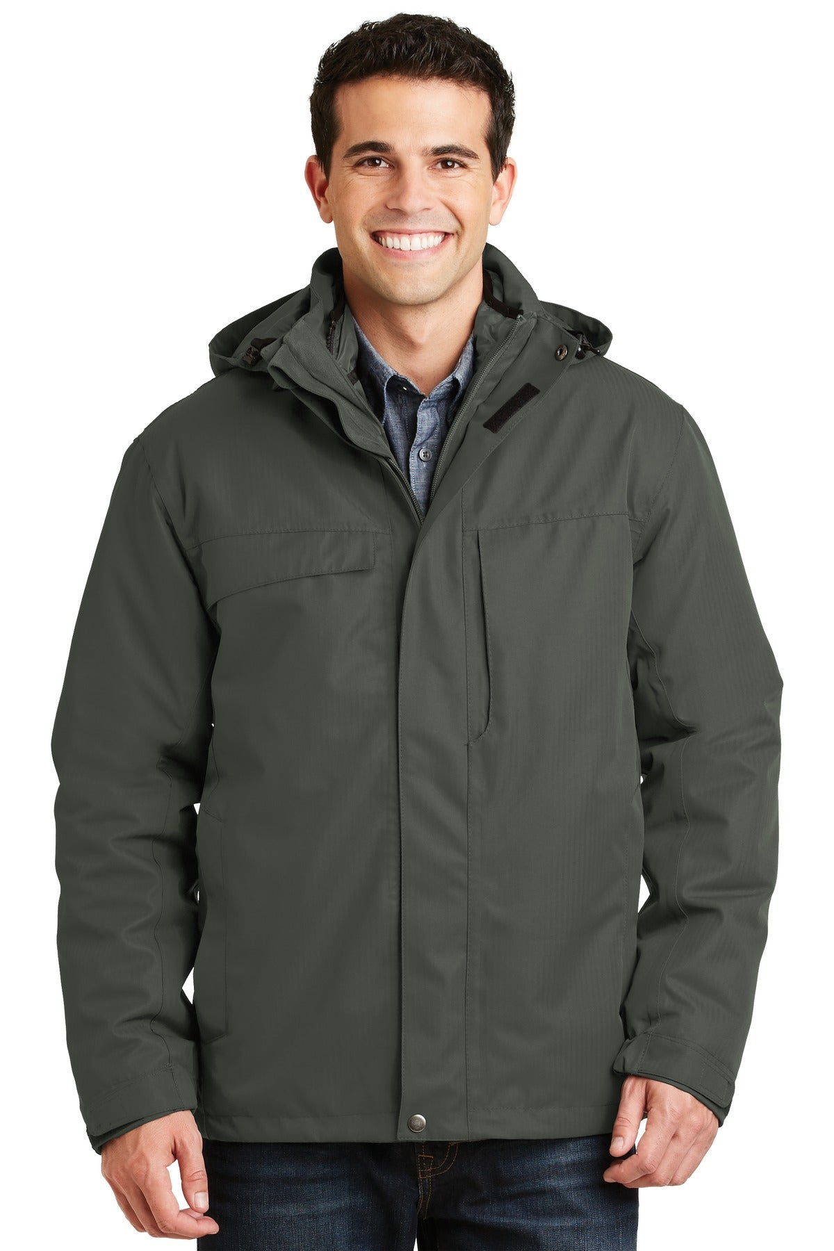 Port Authority ® Herringbone 3-in-1 Parka. J302 - Port Authority J302