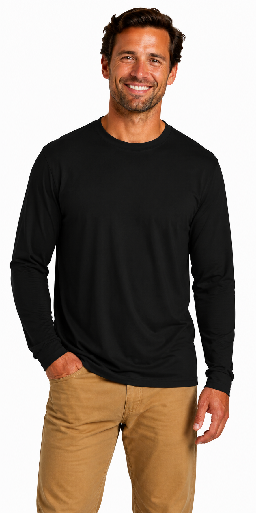 Joe's USA Construction & Landscape Lightweight Performance Long Sleeve Tee