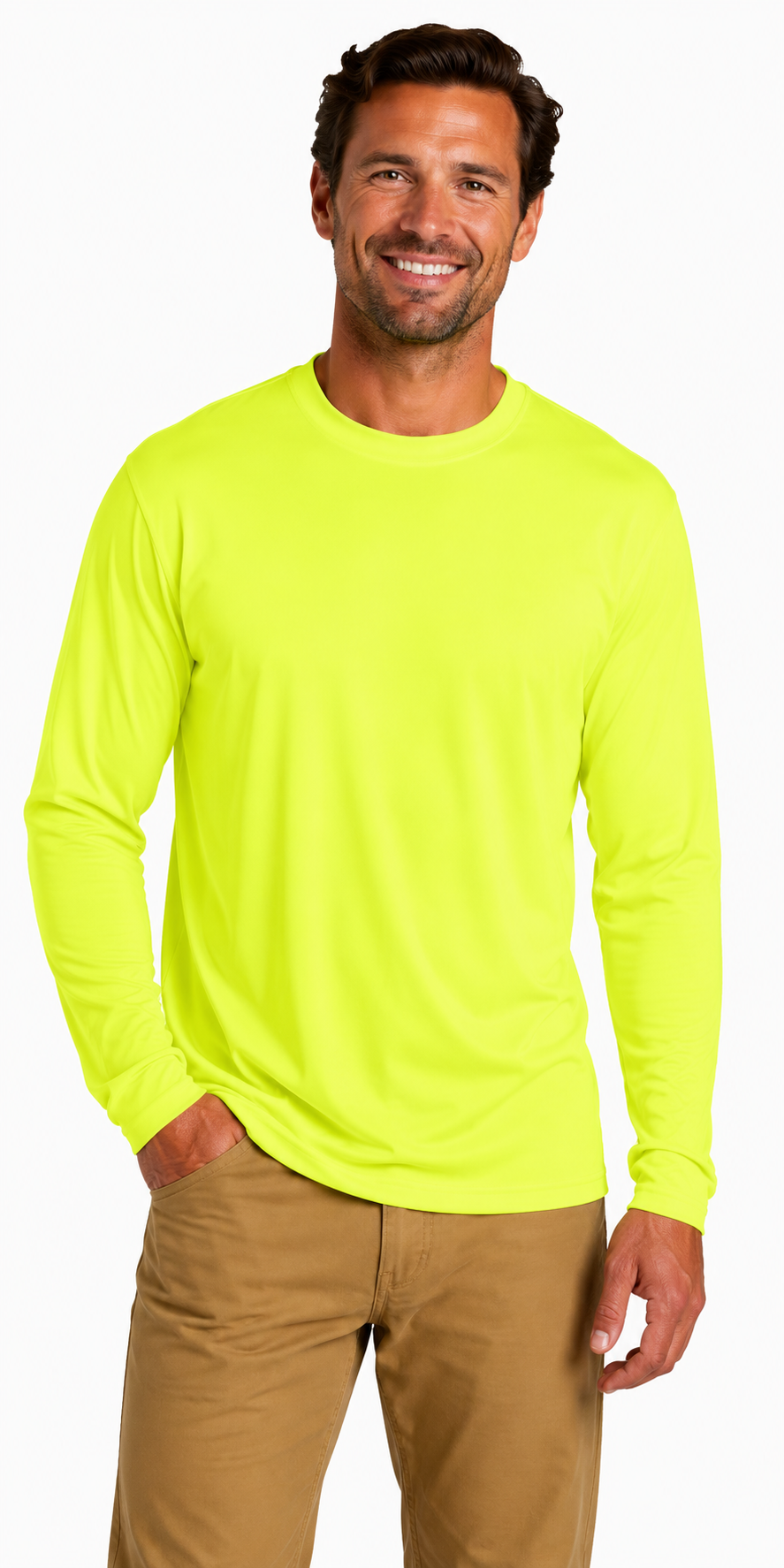Joe's USA Construction & Landscape Lightweight Performance Long Sleeve Tee