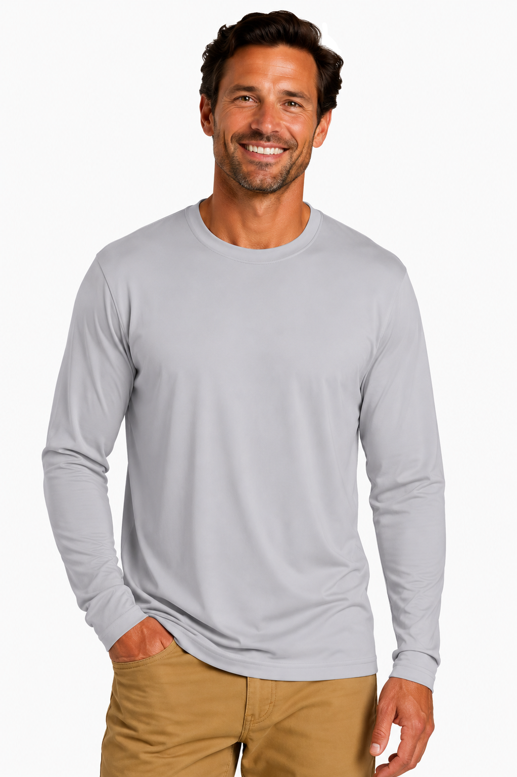 Joe's USA Construction & Landscape Lightweight Performance Long Sleeve Tee