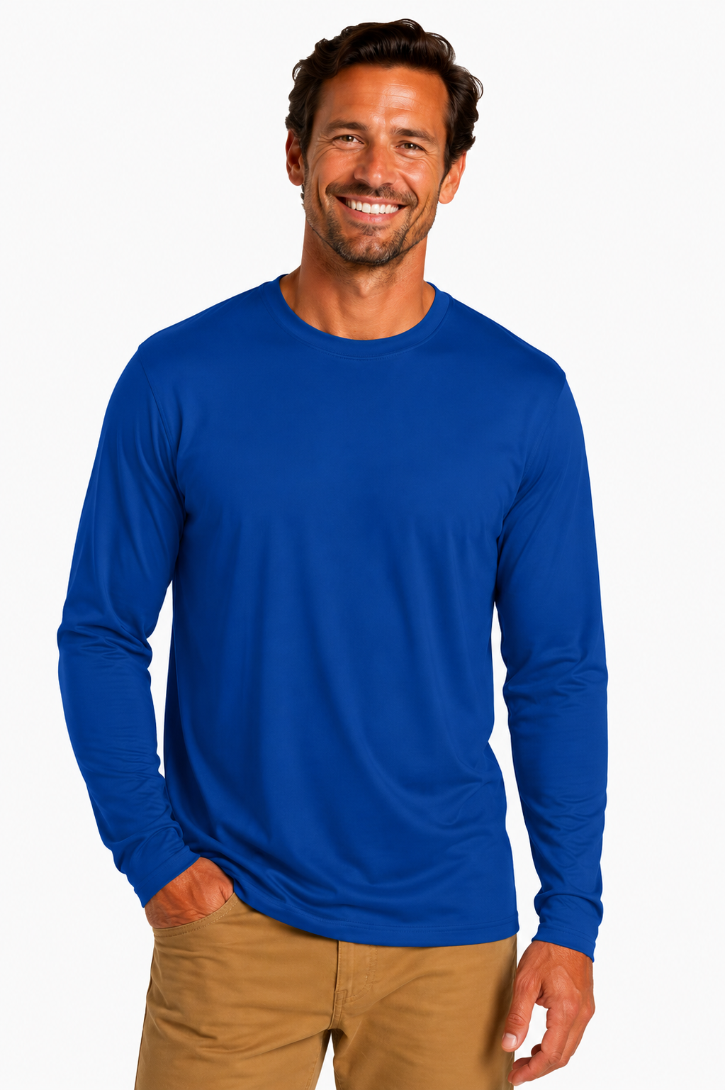 Joe's USA Construction & Landscape Lightweight Performance Long Sleeve Tee
