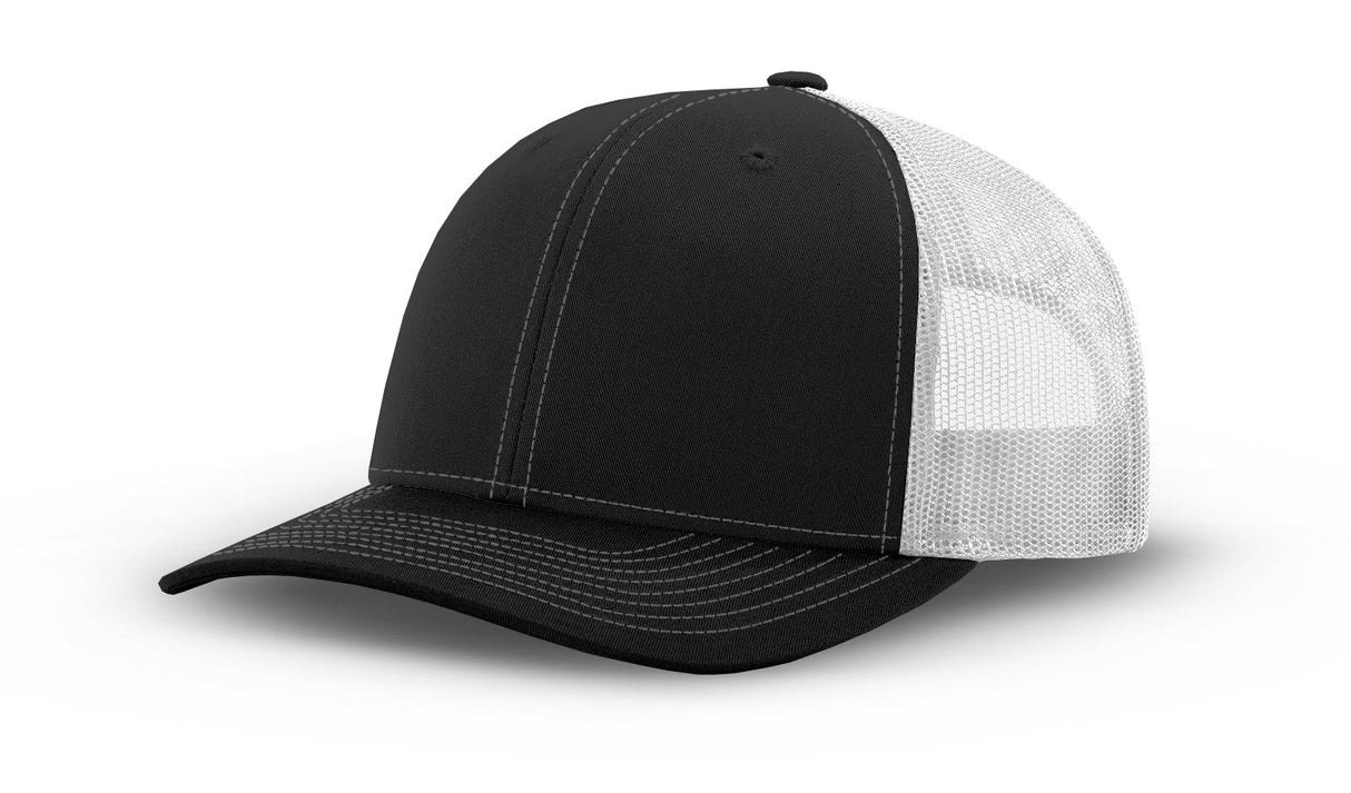 Joe's USA Original Trucker Hat JOE112 - Black/White - Main View