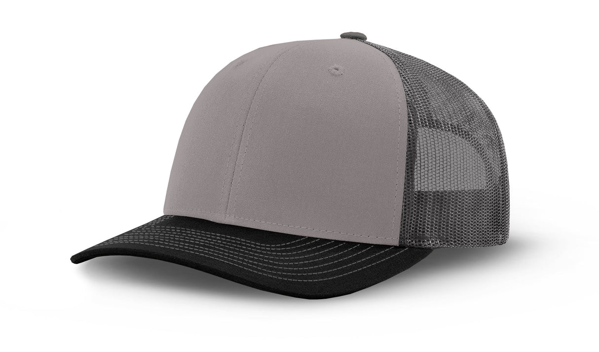 Joe's USA Original Trucker Hat JOE112 - Gray/Black/Charcoal - Main View