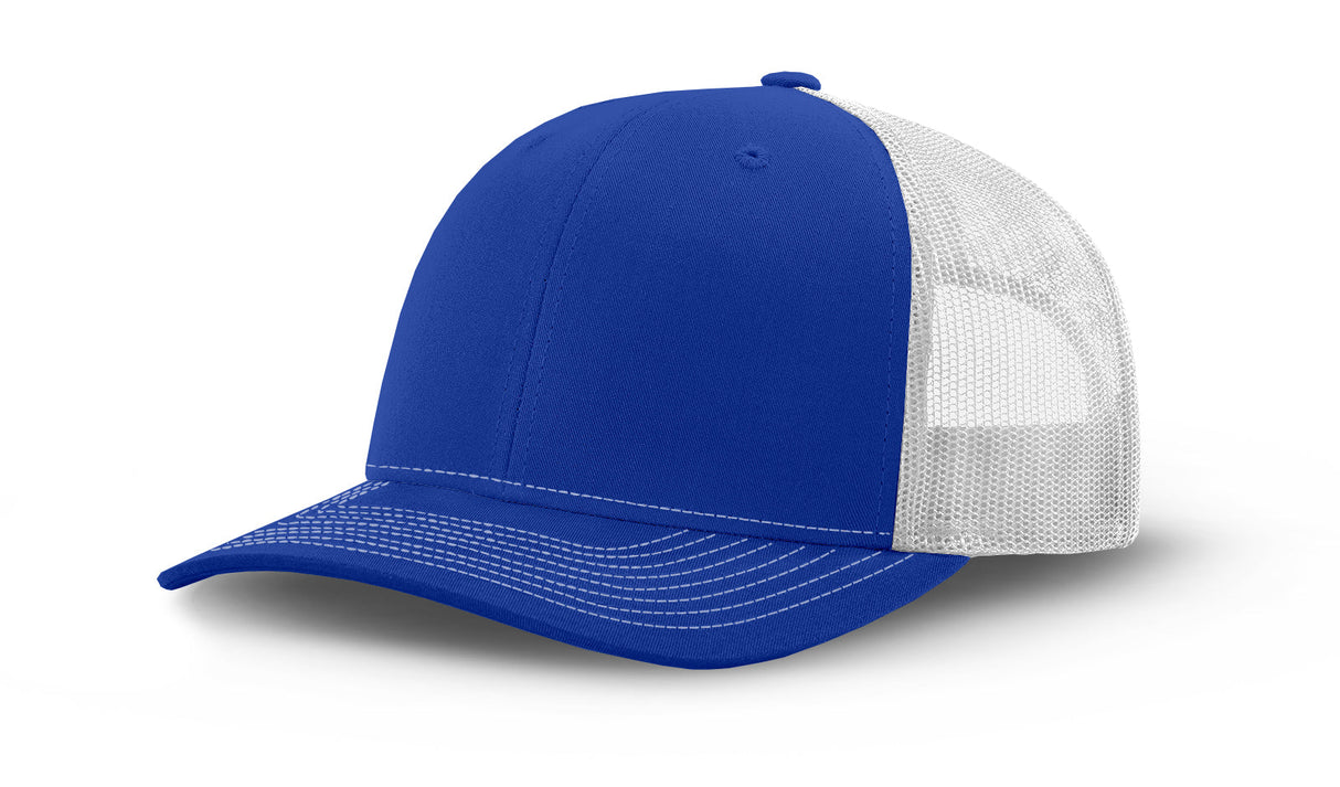 Joe's USA Original Trucker Hat JOE112 - Royal Blue/White - Main View