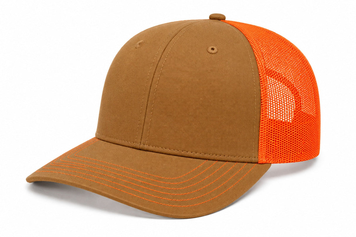 Joe's USA Classic Pro Mesh Trucker Hat | Structured 6-Panel Snapback (JOE112)