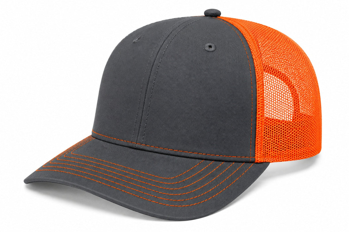 Joe's USA Classic Pro Mesh Trucker Hat | Structured 6-Panel Snapback (JOE112)