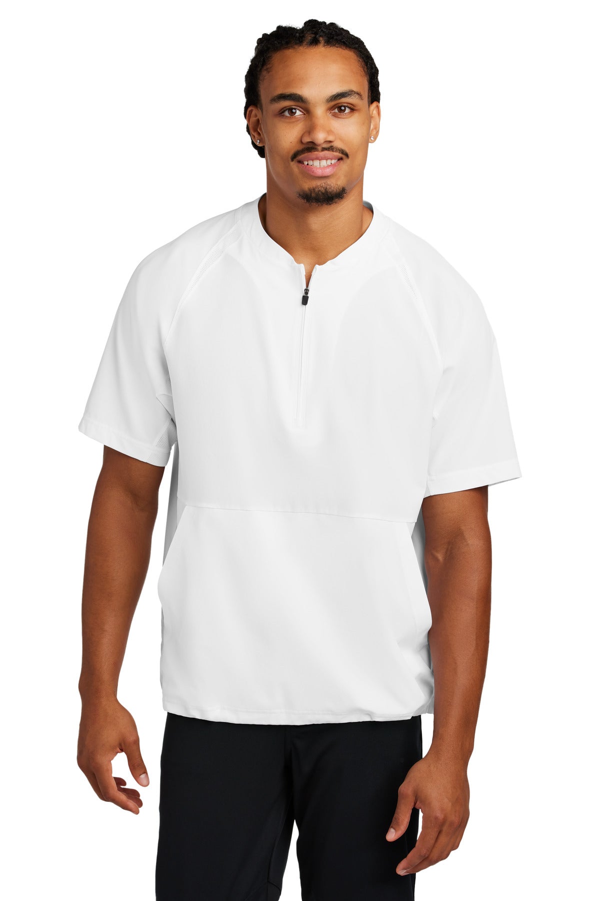 Sport-Tek JST489 Repeat 1/2-Zip Short Sleeve Jacket Wholesale Athletic Warm-Up Jackets