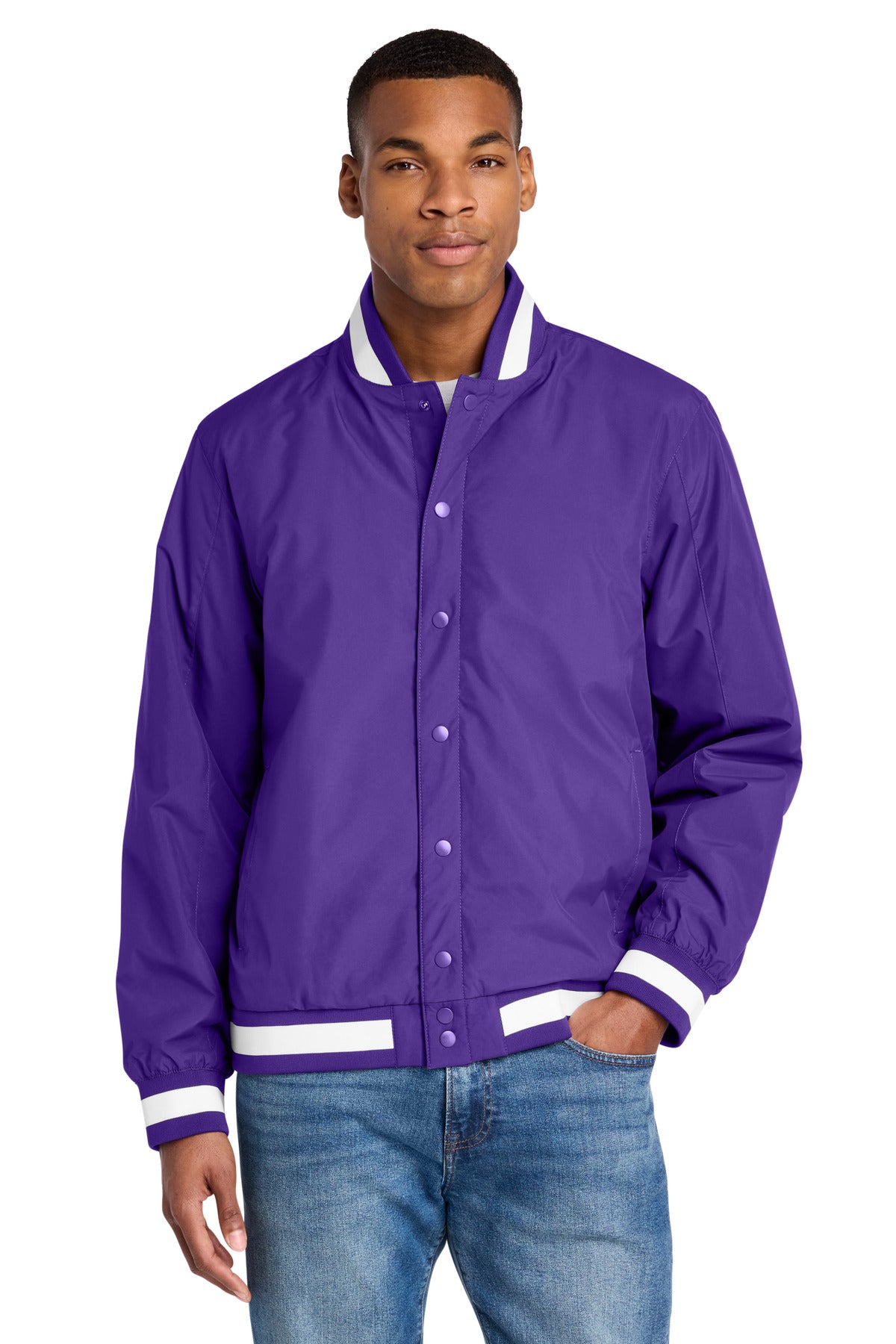 Sport-Tek JST58 Insulated Varsity Jacket