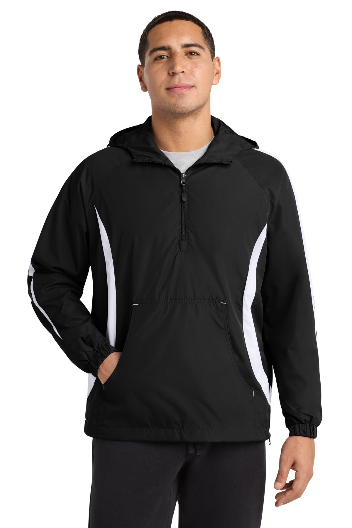 Sport-Tek ® Colorblock Raglan Anorak. JST63 - Sport-Tek JST63