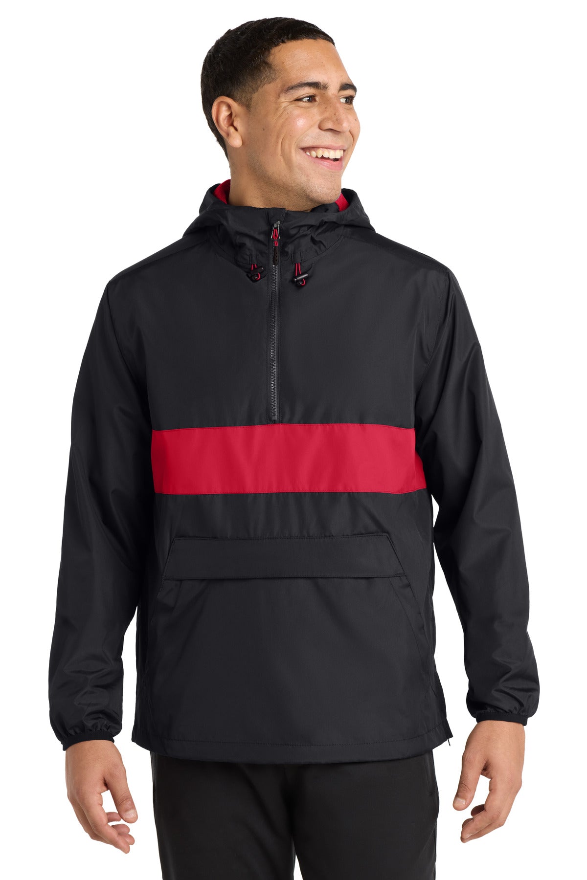 Sport-Tek ® Zipped Pocket Anorak. JST65 - Sport-Tek JST65