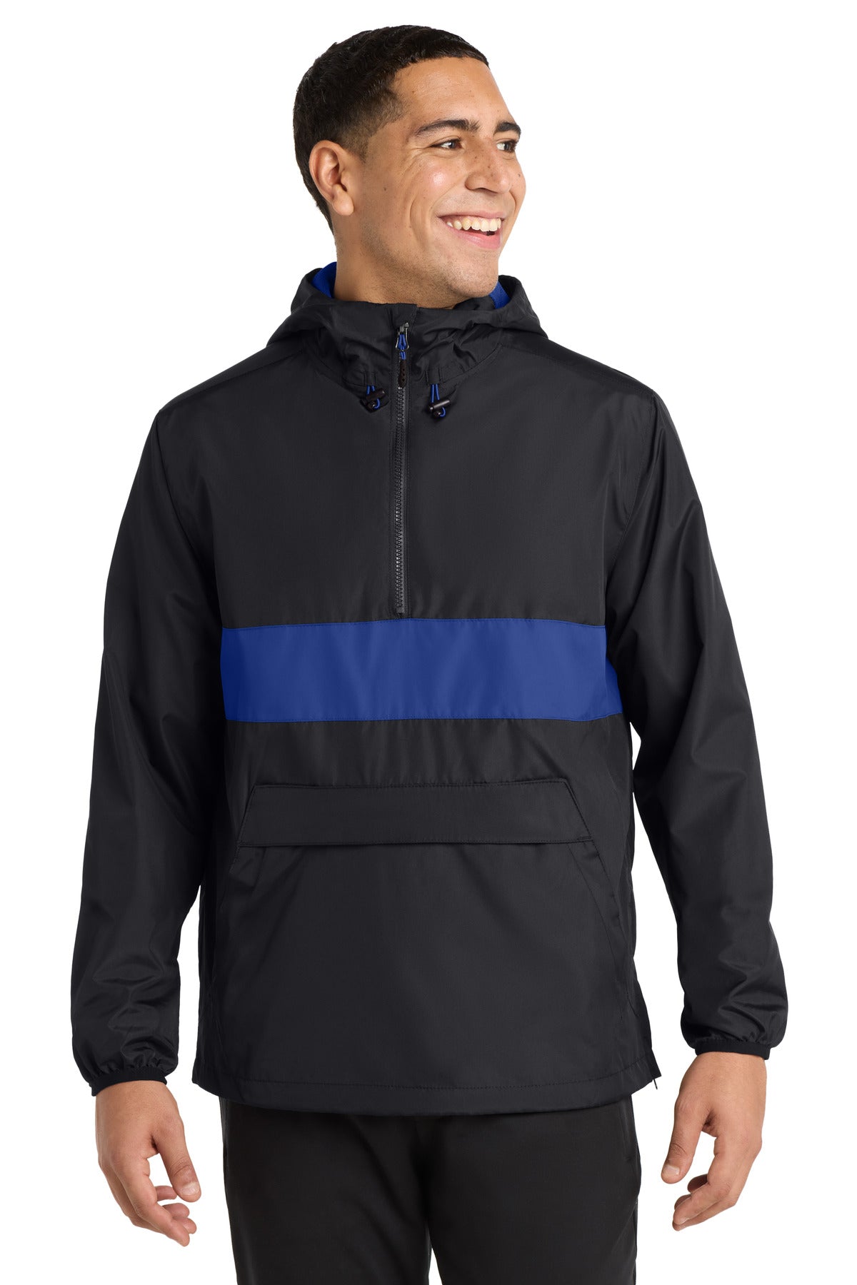 Sport-Tek ® Zipped Pocket Anorak. JST65 - Sport-Tek JST65