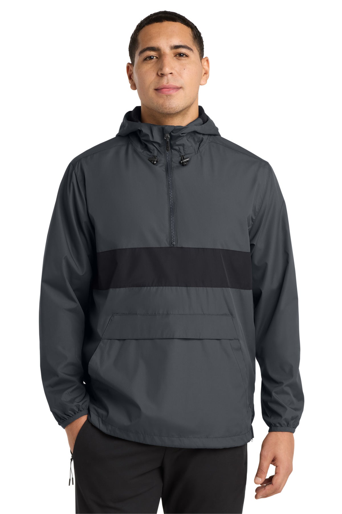 Sport-Tek ® Zipped Pocket Anorak. JST65 - Sport-Tek JST65