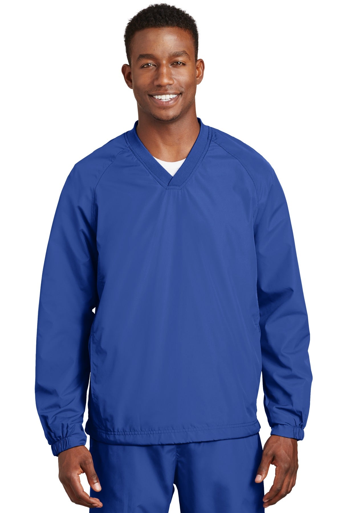 Sport-Tek ® V-Neck Raglan Wind Shirt. JST72 - Sport-Tek JST72