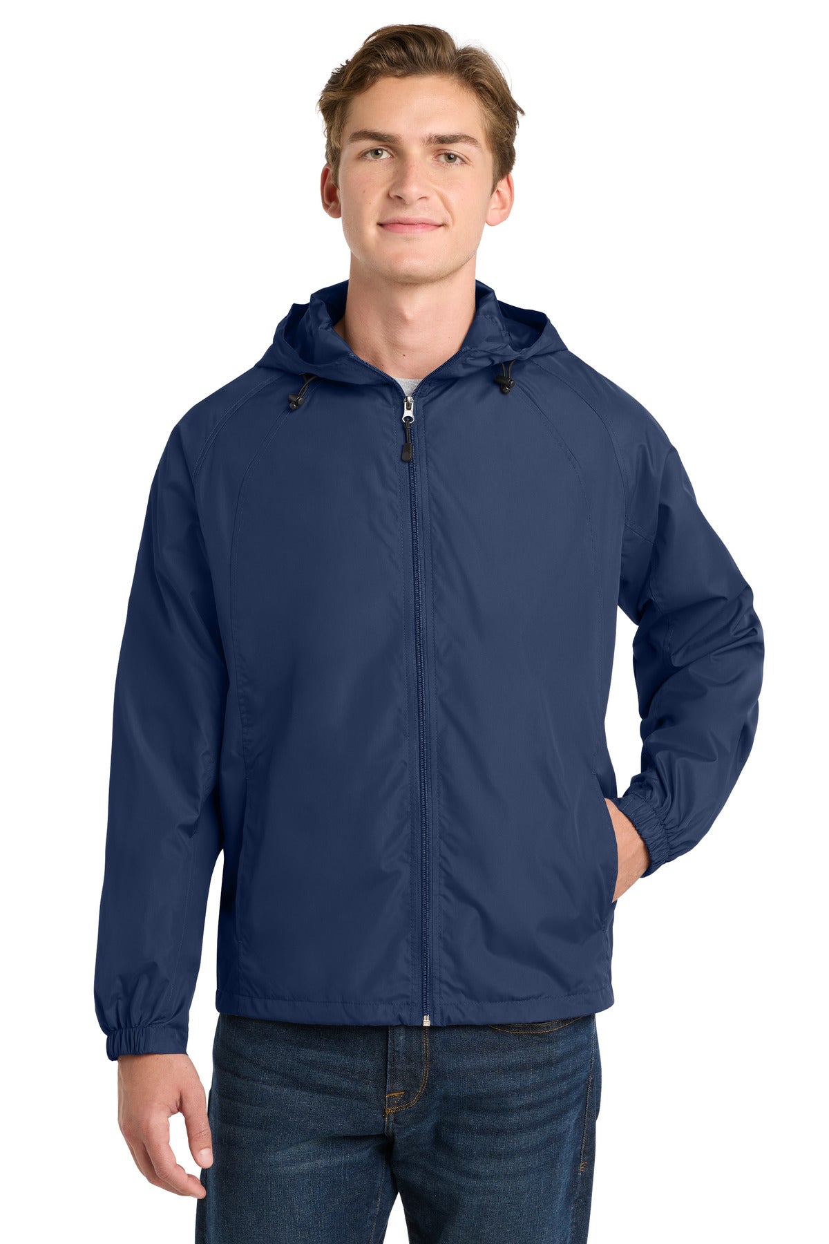 Sport-Tek JST73 Hooded Raglan Jacket